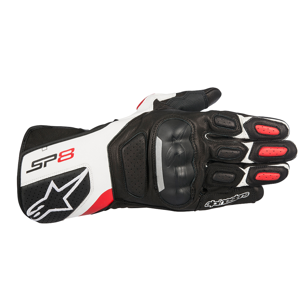 Alpinestars Alpinestars SP-8 v2 Gloves Black White & Red
